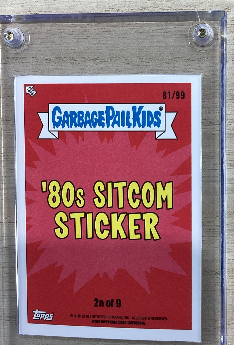 2018 Topps Garbage Pail Kids - Adolescent Adam - Blue 81/99