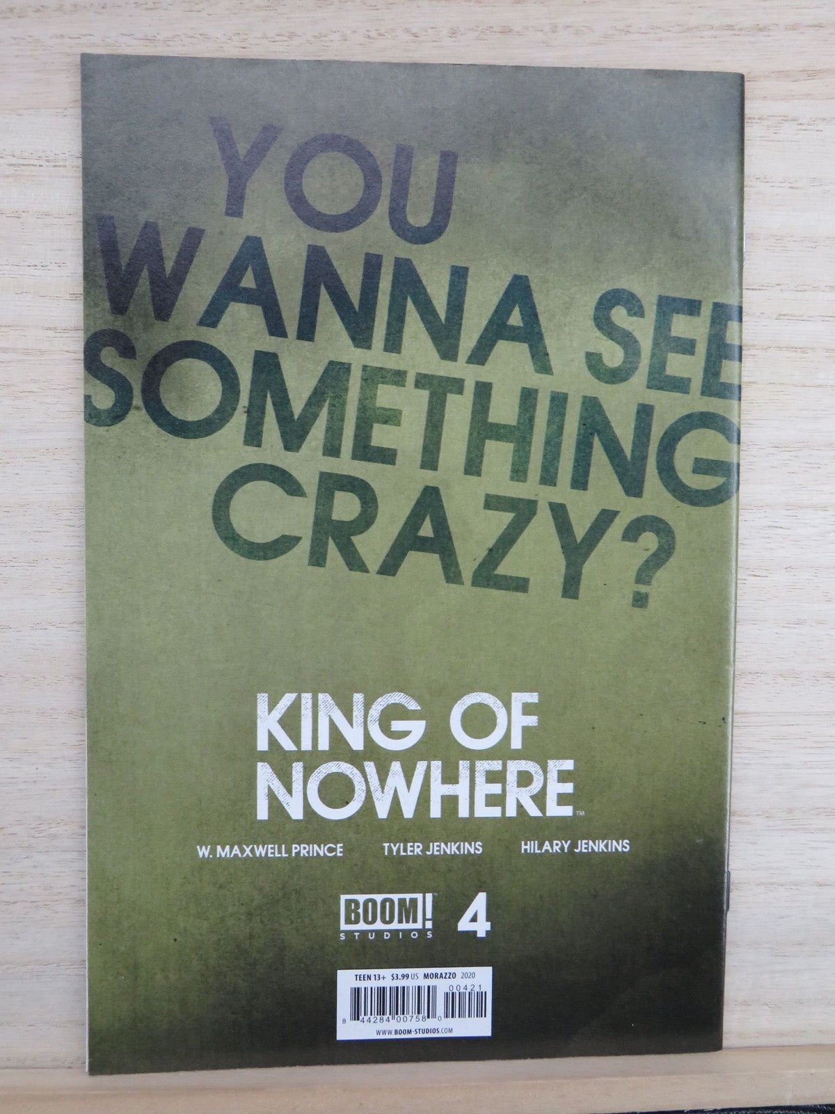 King of Nowhere #4 - BOOM! Studios Comic - Cover B - 2020