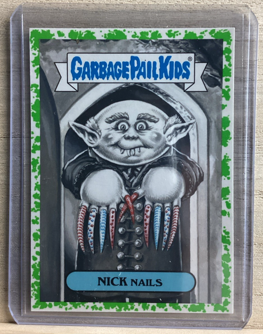 2018 Topps Garbage Pail Kids - Nick Nails - Green
