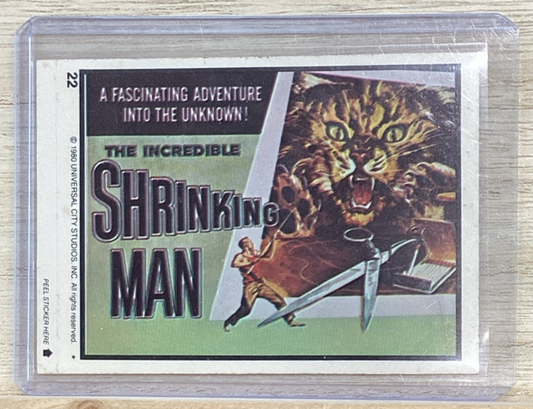 1980 Universal City Studios Monster Hall of Fame Sticker / The Shrinking Man #22