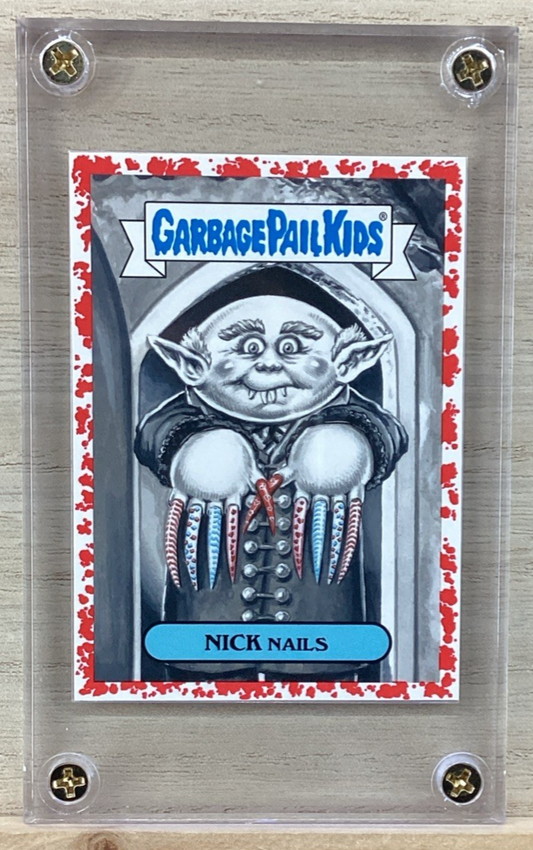 2018 Topps Garbage Pail Kids - Nick Nails - Red 62/75