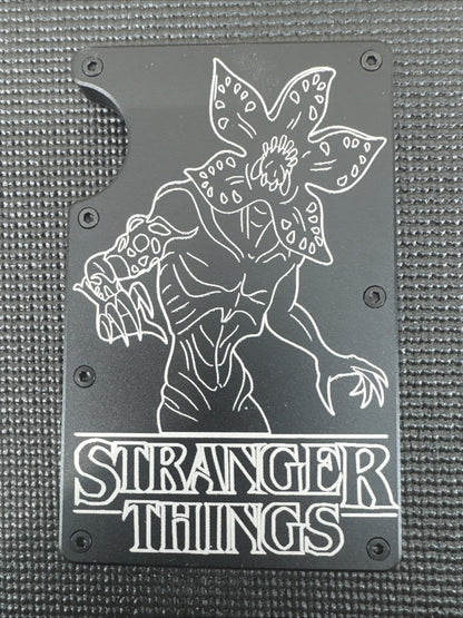 Metal Wallet - Laser Engraved ST Black - RFID Blocking