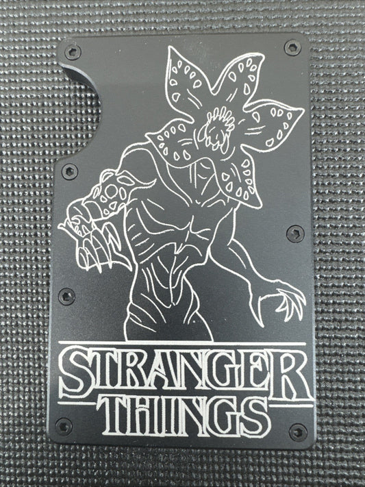 Metal Wallet - Laser Engraved ST Black - RFID Blocking