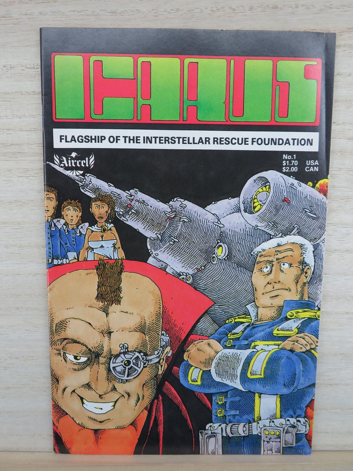 Icarus #1 Flagship Of The Interstellar Rescue Foundation - Aircel Comic - 1986