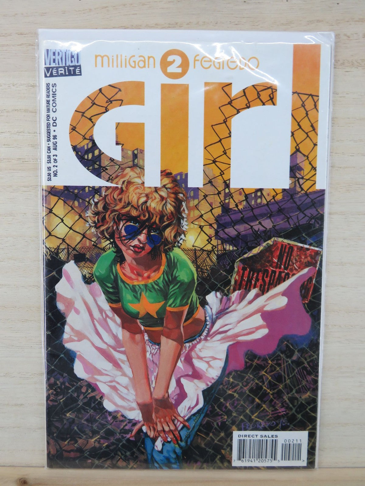 Girl #2 August 1996 Milligan Fegredo Vertigo Comic Book