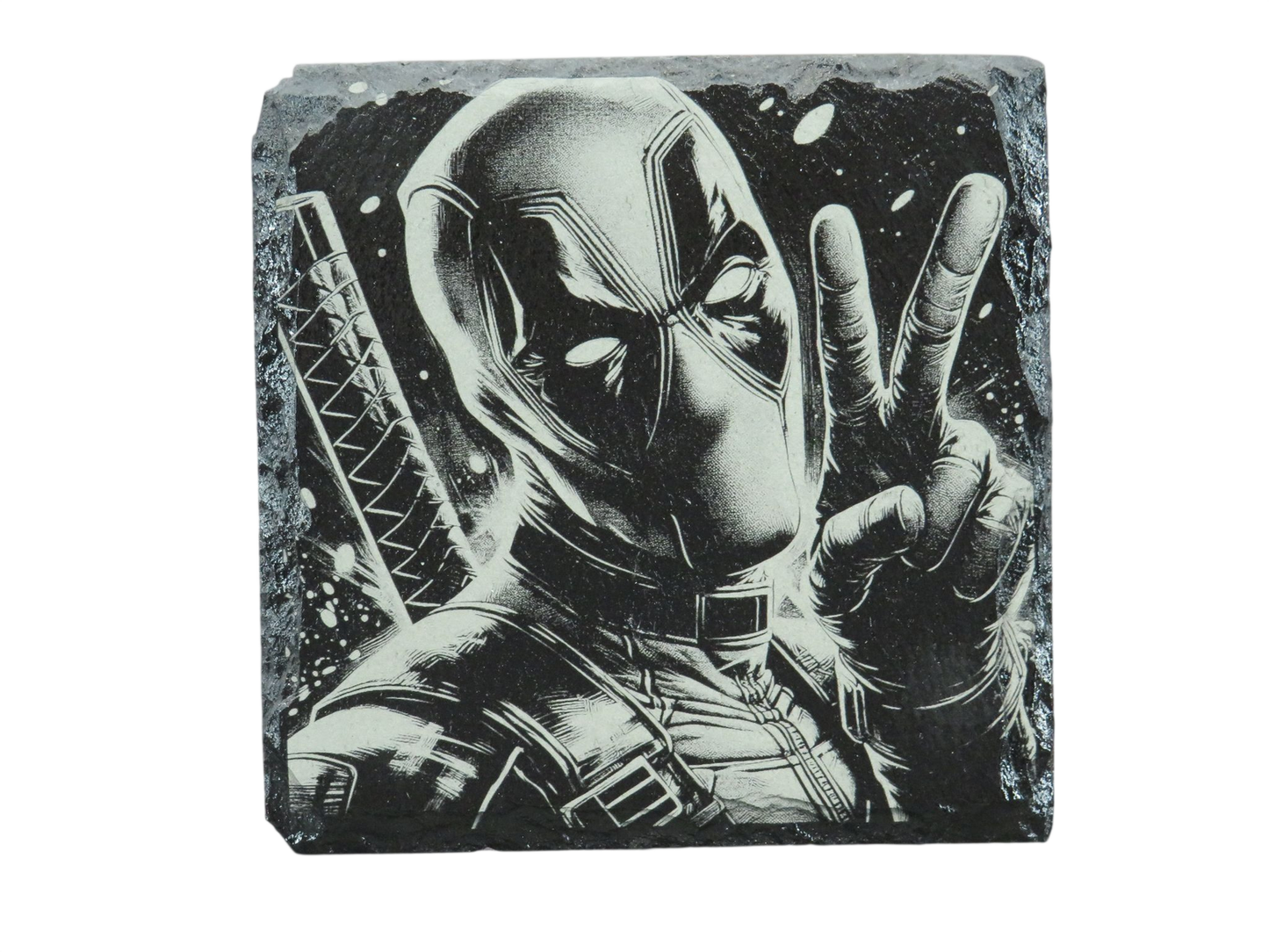 Laser Engraved Slate Coaster - MV4