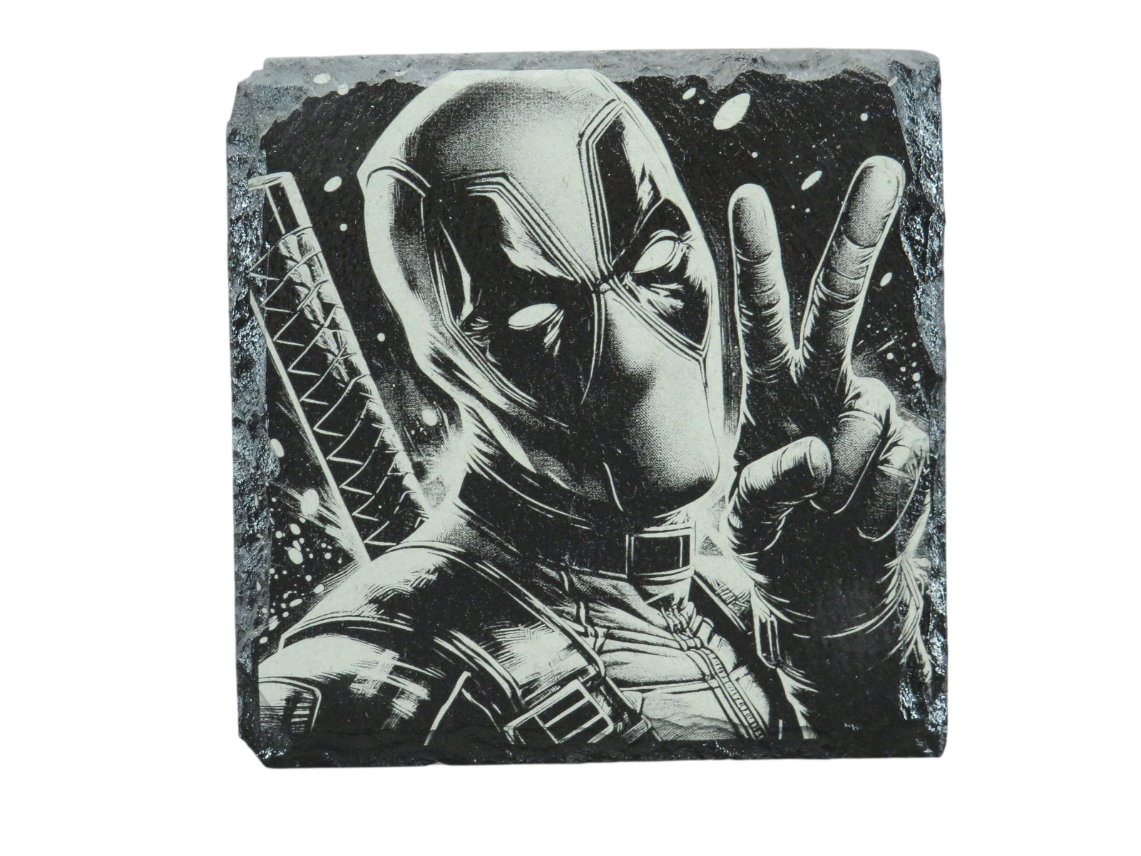 Laser Engraved Slate Coaster - MV4