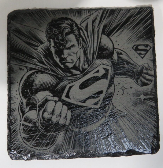 Laser Engraved Slate Coaster - S2