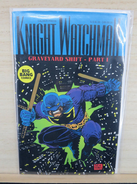 Knight Watchman Graveyard Shift Part 1 - Big Bang Comics - Caliber Press - 1994