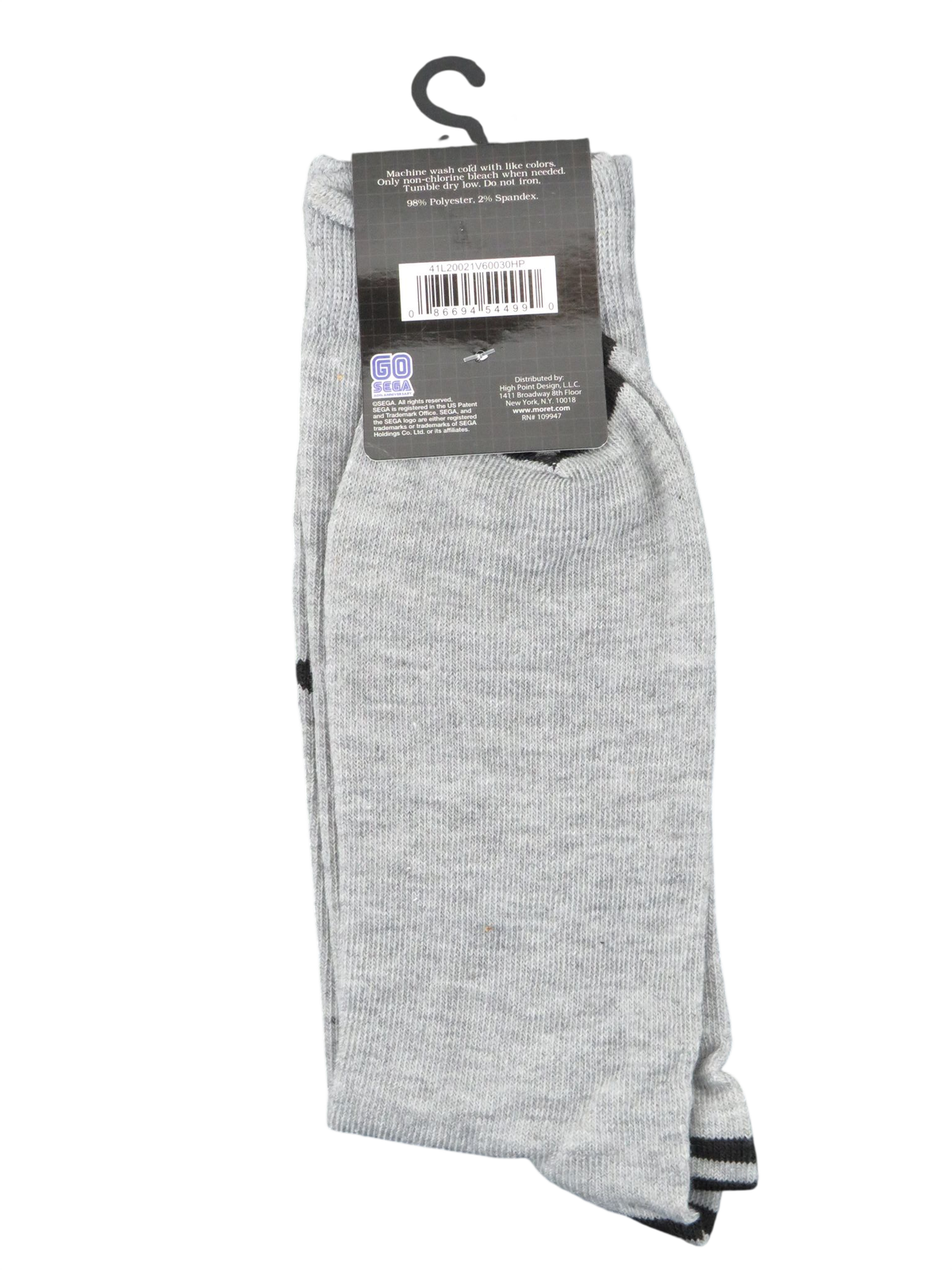 Sega Genesis Socks - Unisex One Size Gray1