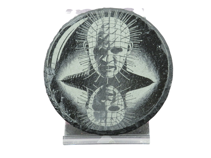 Laser Engraved Round Slate Coaster - PH3