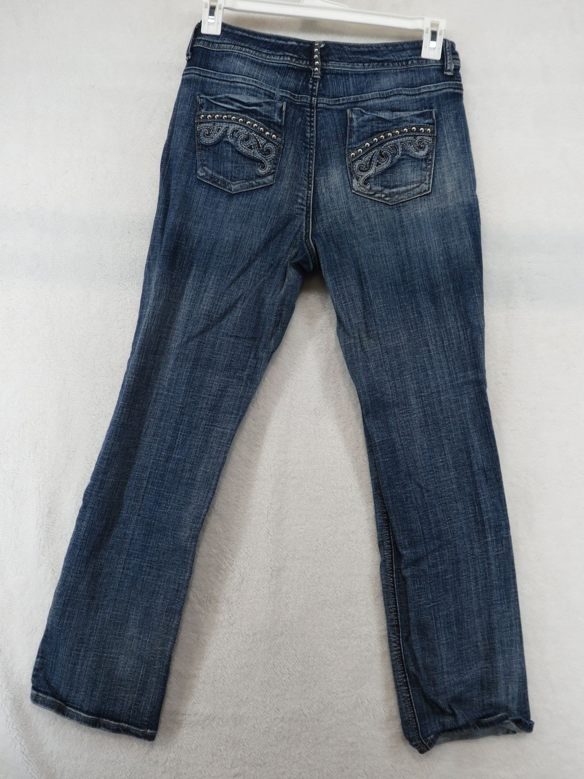 Nine West VAC Jeans - Women's 12 Straight Leg Studded Embroidered Pockets