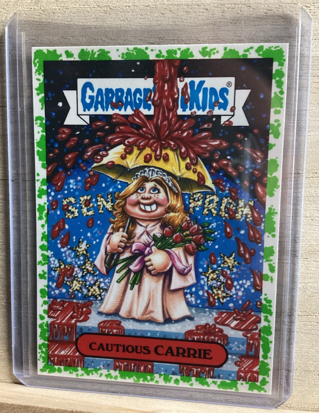 2018 Topps Garbage Pail Kids - Cautious Carrie - Green