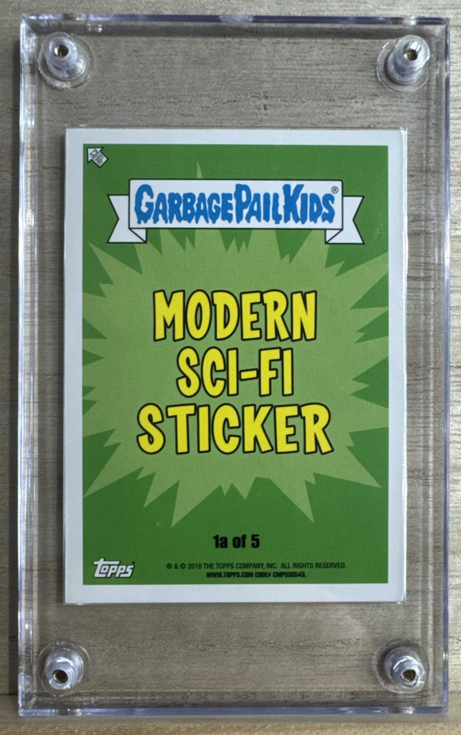 2018 Topps Garbage Pail Kids - Alien Alan - Green