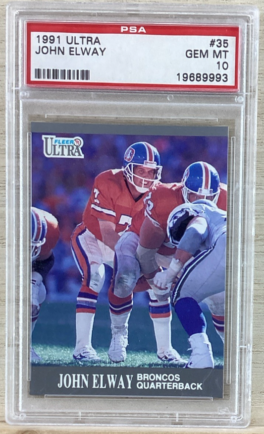 1991 Fleer Ultra - John Elway #35 - PSA 10