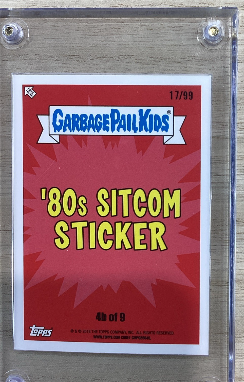 2018 Topps Garbage Pail Kids - Galled Goldberg - Blue 17/99