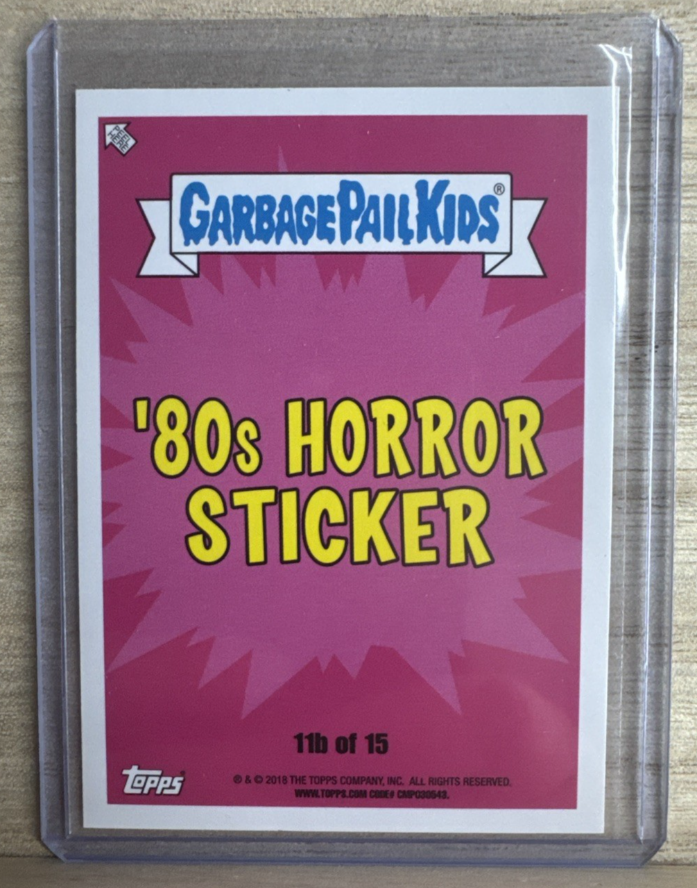 2018 Topps Garbage Pail Kids - Bad Bruce