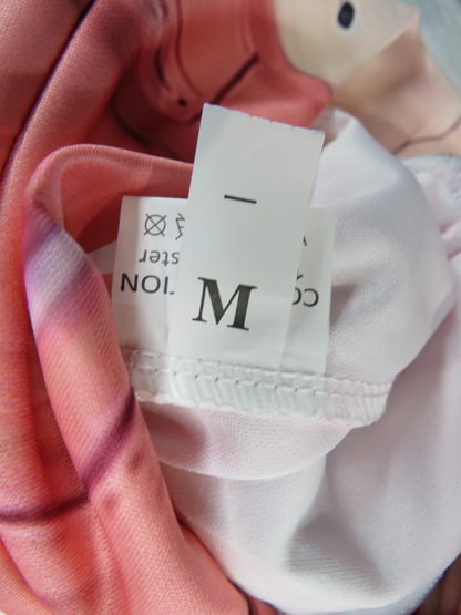 BTS Pink Hearts Long Sleeve Hoodie - Size Medium