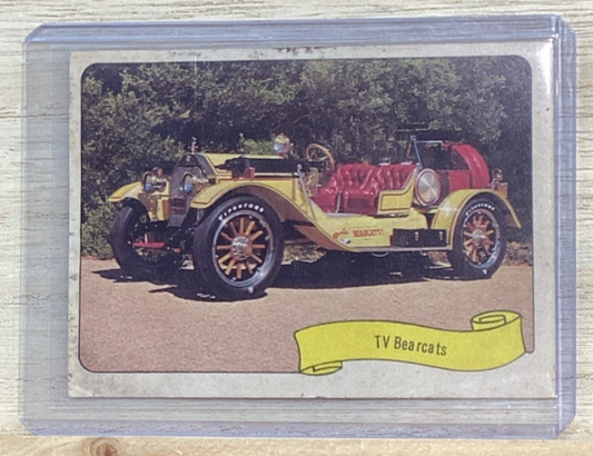 1974 Fleer Sticker Card - TV BEARCATS - GEORGE BARRIS KUSTOM CARS