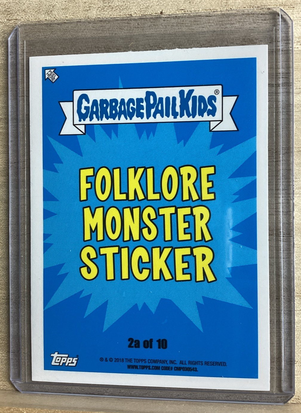 2018 Garbage Pail Kids - Chupacabra Chad