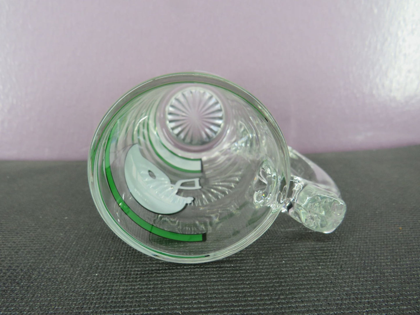 Vintage New York Jets Beer Mug Stein Tall Glass 1980s NFL