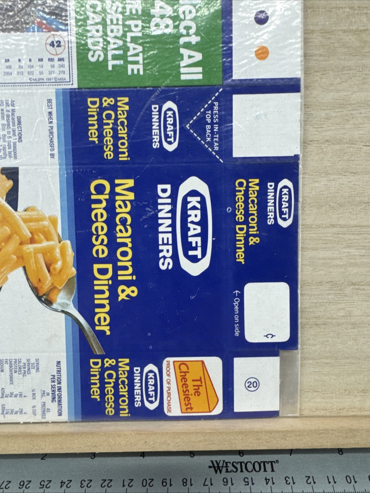 1987 Kraft Home Plate Heroes Never Folded Panel - Pete Incaviglia & Hubie Brooks