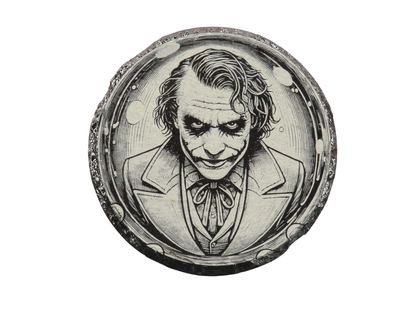 Laser Engraved Round Slate Coaster - DC3