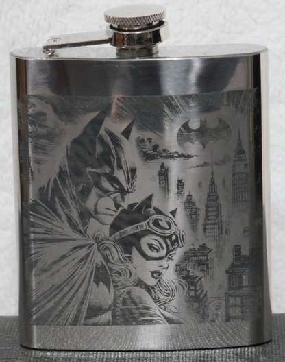 Laser Engraved Stainless Steel Flask - BM4