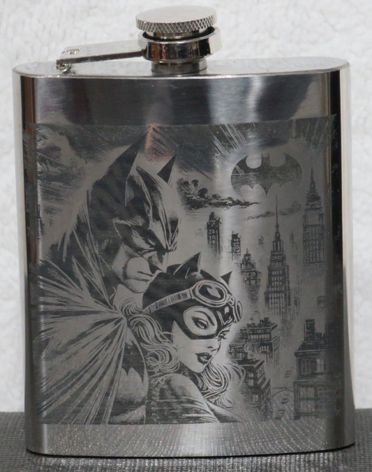 Laser Engraved Stainless Steel Flask - BM4