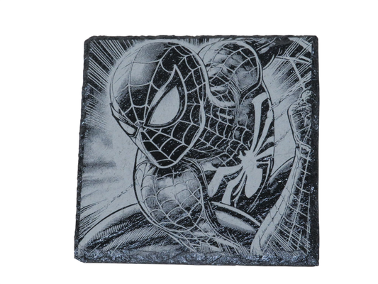 Laser Engraved Square Slate Coaster - SM2