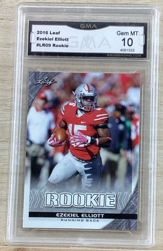2016 Leaf - Ezekiel Elliott #LR09 Rookie - GMA 10 Gem Mint