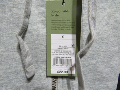 Goodfellow & Co Gray Hooded Ultra-Soft Fleece Sweatshirt - Size Small