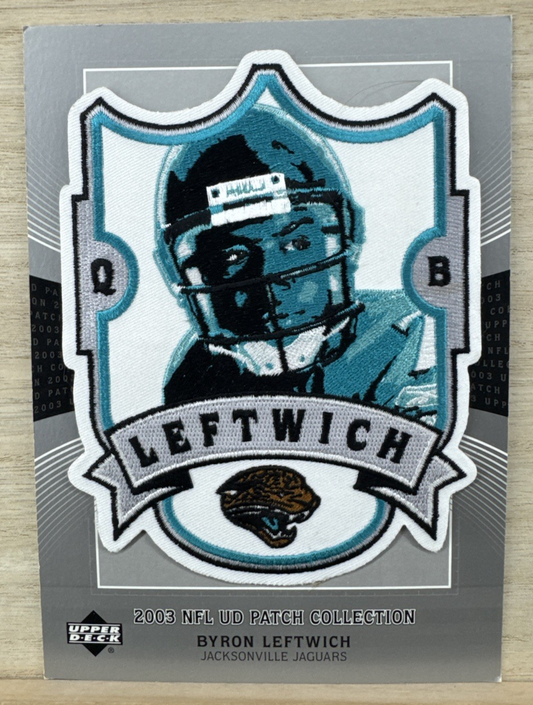 2003 Upper Deck Patch Collection - Jumbo Souvenir Patch Byron Leftwich #BL