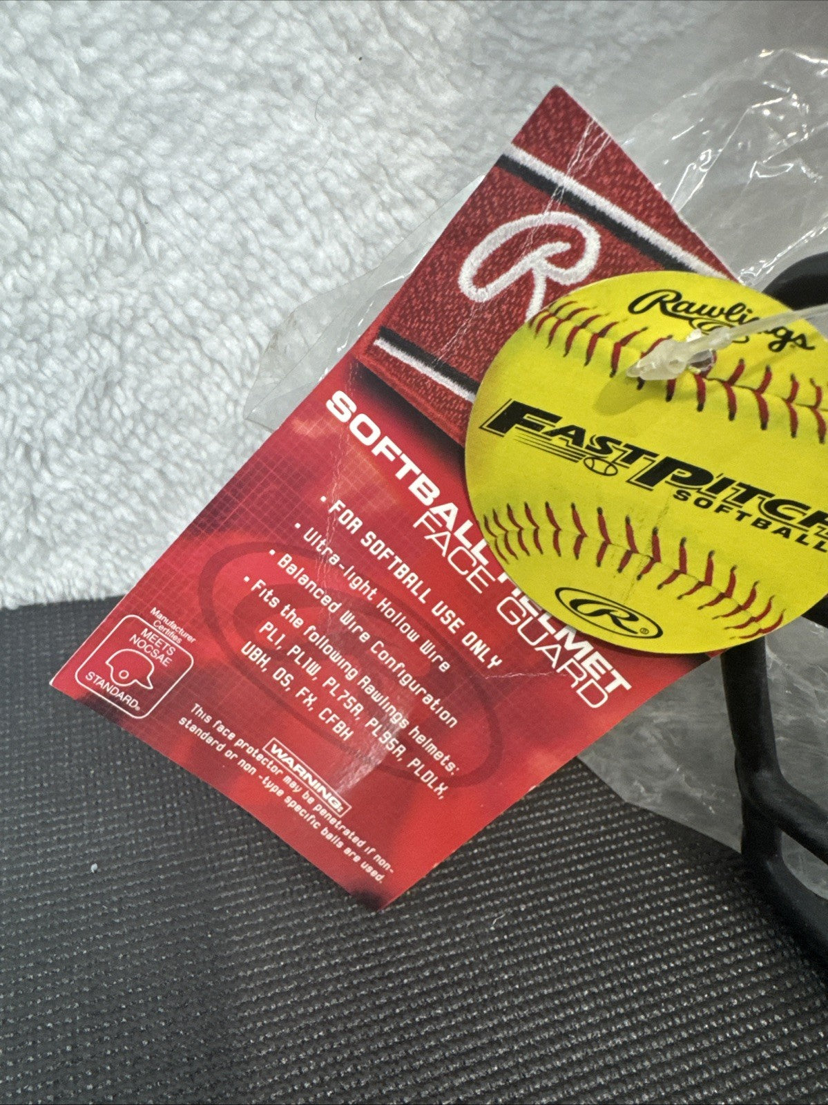RAWLINGS SOFTBALL HELMET FACE GUARD SBRWG NOCSAE
