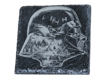 Laser Engraved Square Slate Coaster - DV3