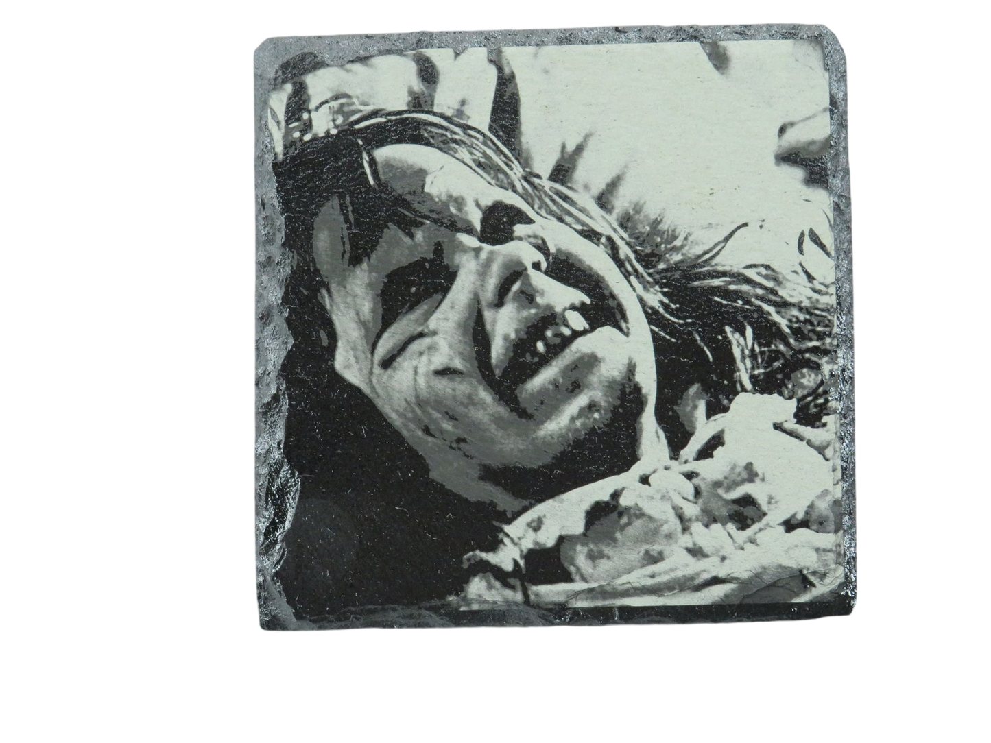 Laser Engraved Slate Coaster - R3