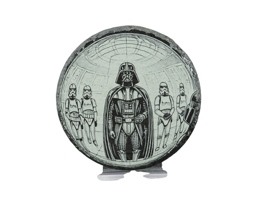 Laser Engraved Round Slate Coaster - SW6