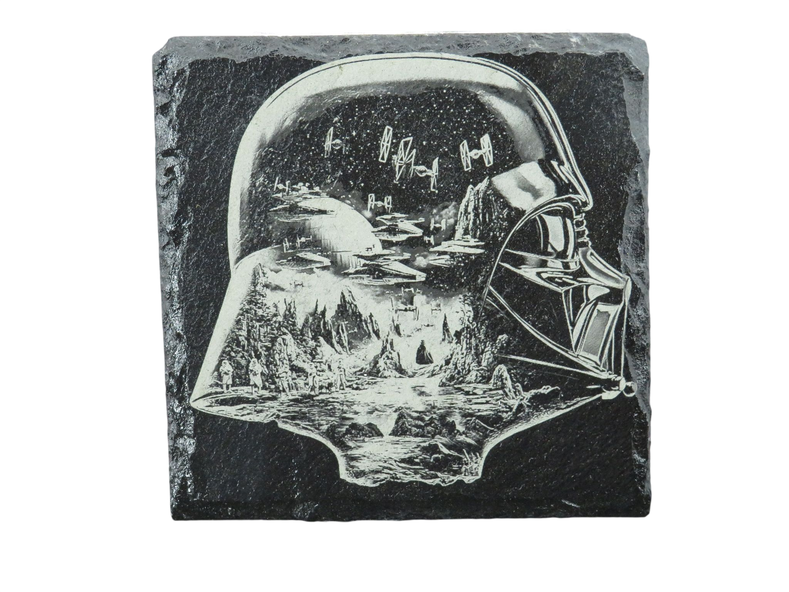Laser Engraved Slate Coaster - SW3