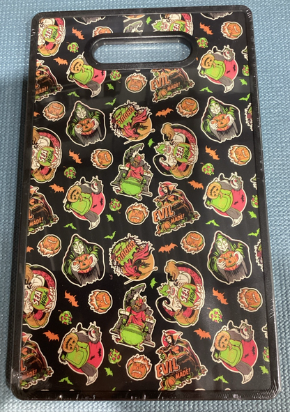Happy Halloween "EVIL ISN'T BORN IT'S MADE" Disney Cutting Board