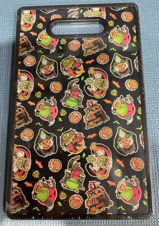 Happy Halloween "EVIL ISN'T BORN IT'S MADE" Disney Cutting Board