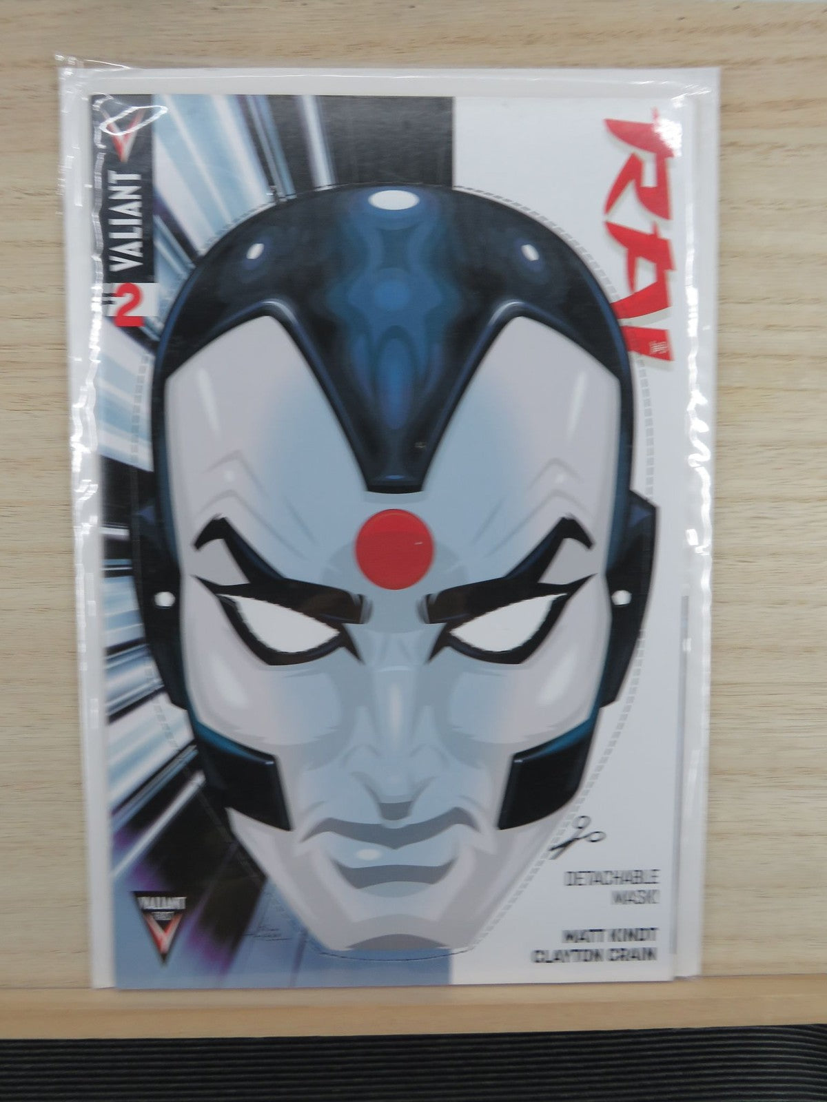 Rai #2 Detachable Mask Variant - Valiant Comics - 2014