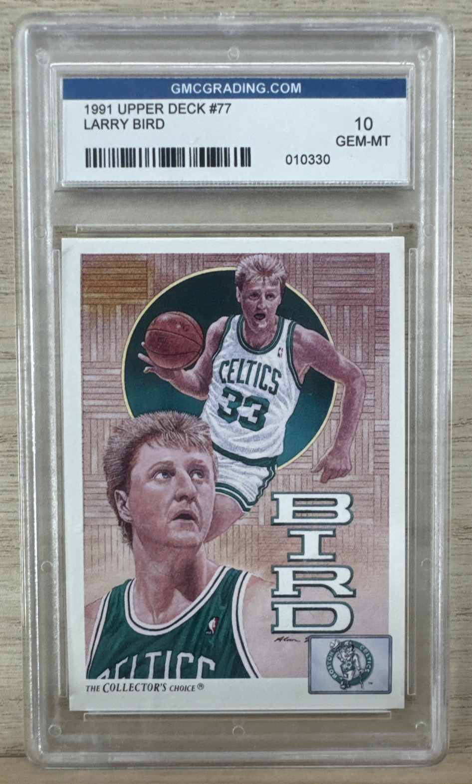 1991 Upper Deck - Larry Bird #77 - GMC Graded 100
