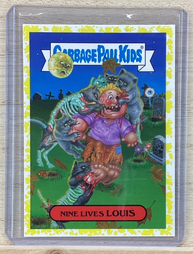 2018 Topps Garbage Pail Kids - Nine Lives Louis - Yellow