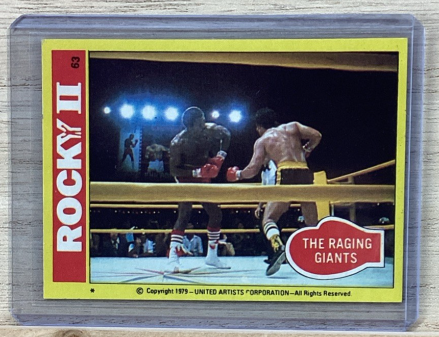 1979 Topps Rocky II Trading Card - The Raging Giants #63