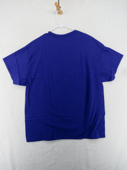 Gildan T-Shirt Mens XL Blue Short Sleeve Dont Even Care A Little Graphic Tee2