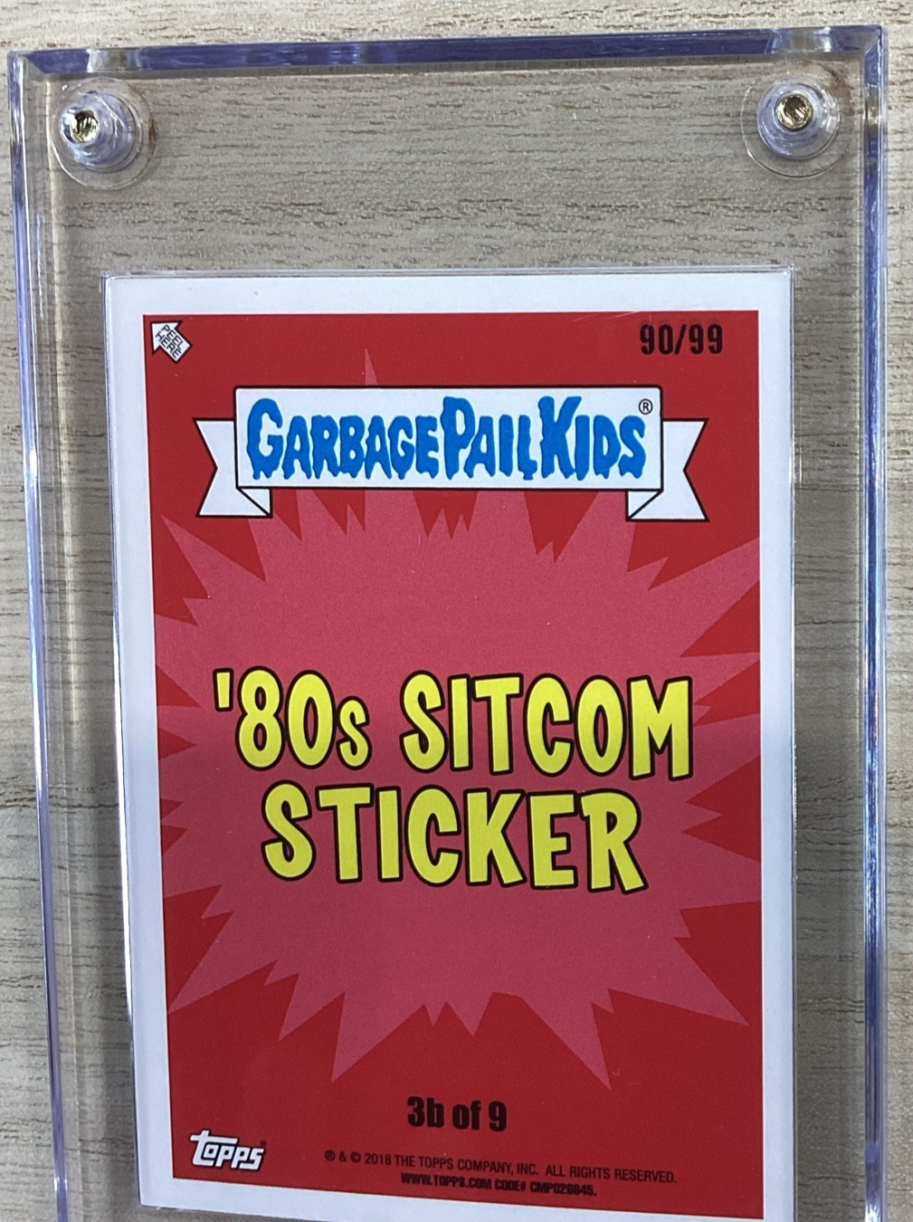 2018 Topps Garbage Pail Kids - Groaning Goldberg - Blue 90/99
