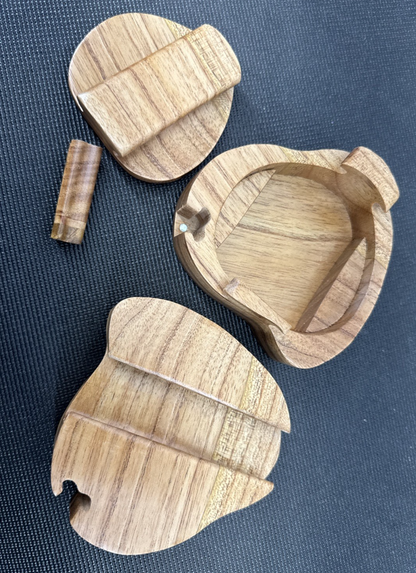 Wooden Puzzle Trinket Box - Sun Moon - Intarsia