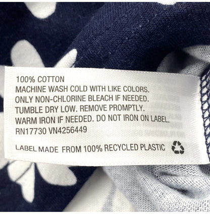 Original Use - Size XXL Crew Neck Short Sleeve T-Shirt Floral Navy