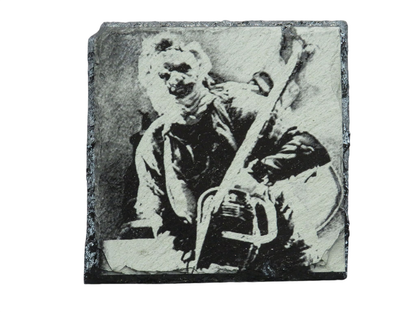 Laser Engraved Slate Coaster - LF4