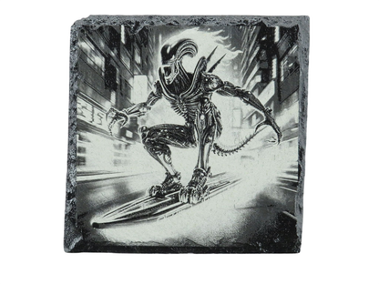 Laser Engraved Slate Coaster - A2